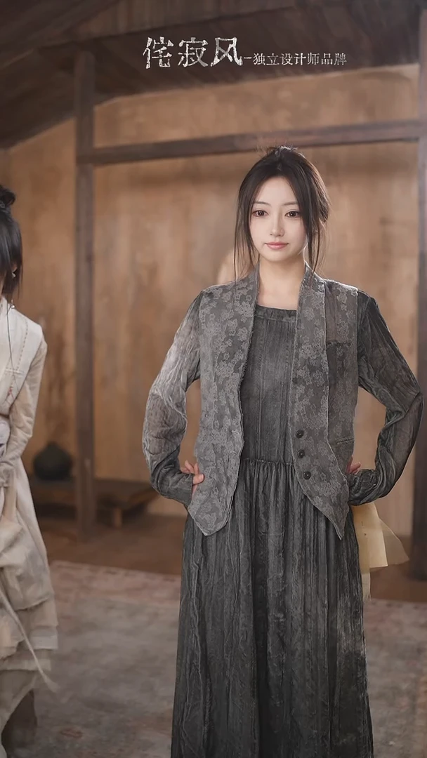 常规款孤品丝绒裙