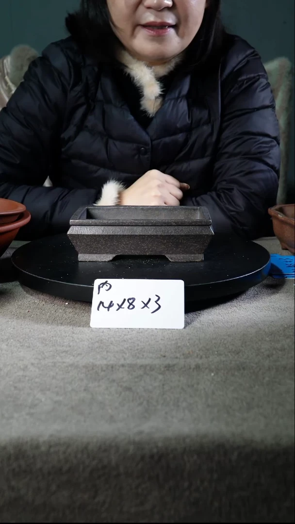 宜兴紫砂花盆小盆