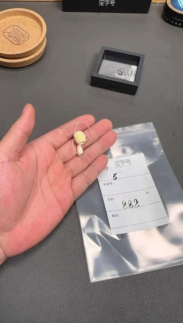 琥珀未镶嵌珠宝奇石一***菌022802280228