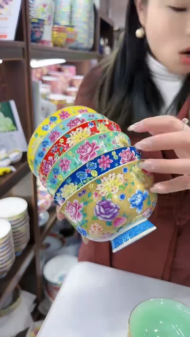 【闪购商品】瓷片5英寸饭碗6个景德镇陶瓷