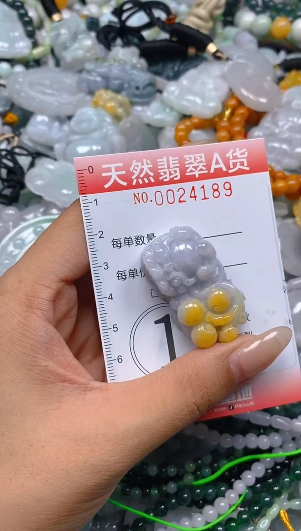 翡翠未镶嵌颈饰闪购0024189