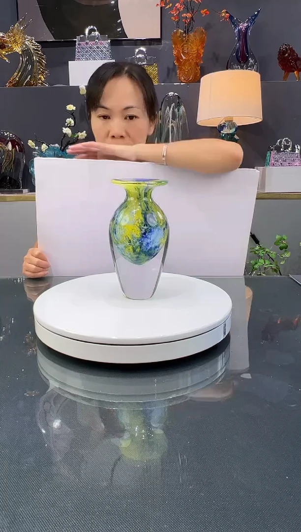琉璃水晶琉璃花瓶1个