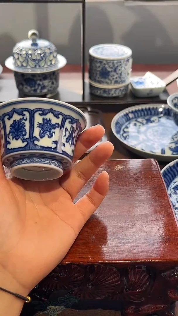 镹曰茶闲手工手绘柴窑茶具