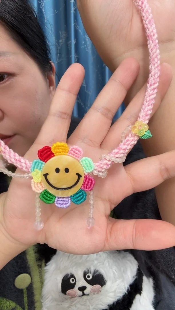 蜜蜡项链未镶嵌蜜蜡笑脸项链