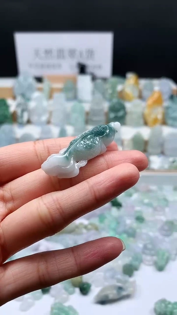 吊坠(不含链)未镶嵌翡翠60鱼