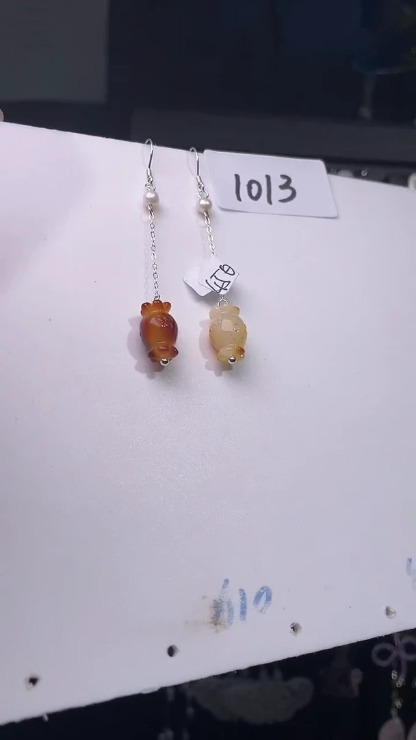 银S925镶嵌耳饰紫晶喜欢拍