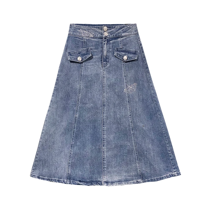 【丁姐宠粉专享】庒生小梦迷蝴蝶牛仔半裙BR07148092