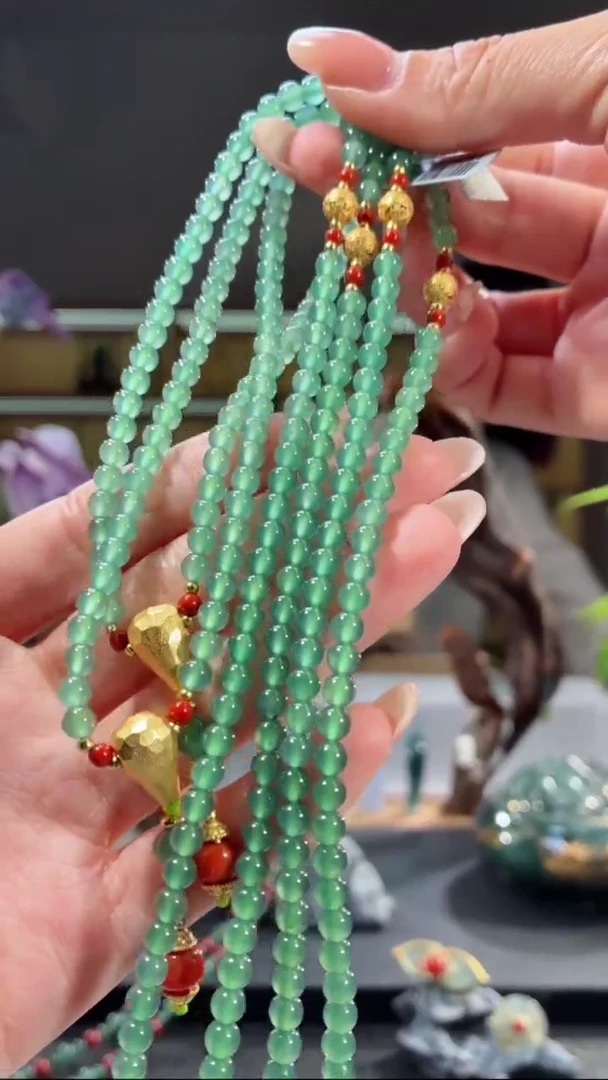 项链未镶嵌翡翠长串（多样性发其一）