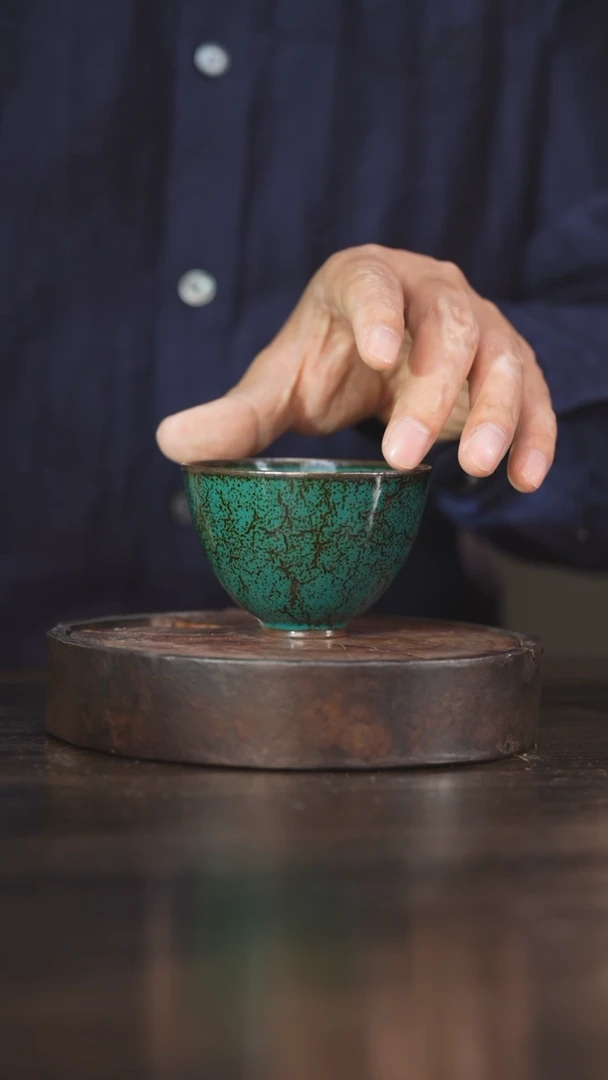 【闪购商品】杯46柴房陶瓷丨孔雀翎单杯