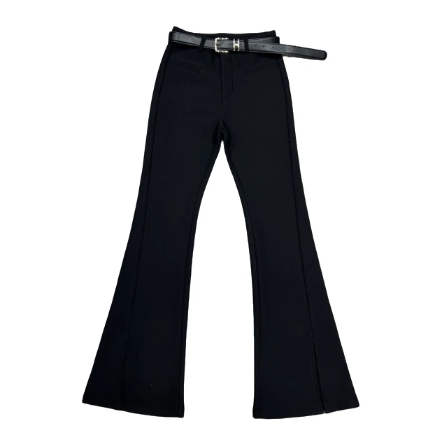 深圳卡莎2024年加绒显瘦窄版啦开衩喇叭裤西裤