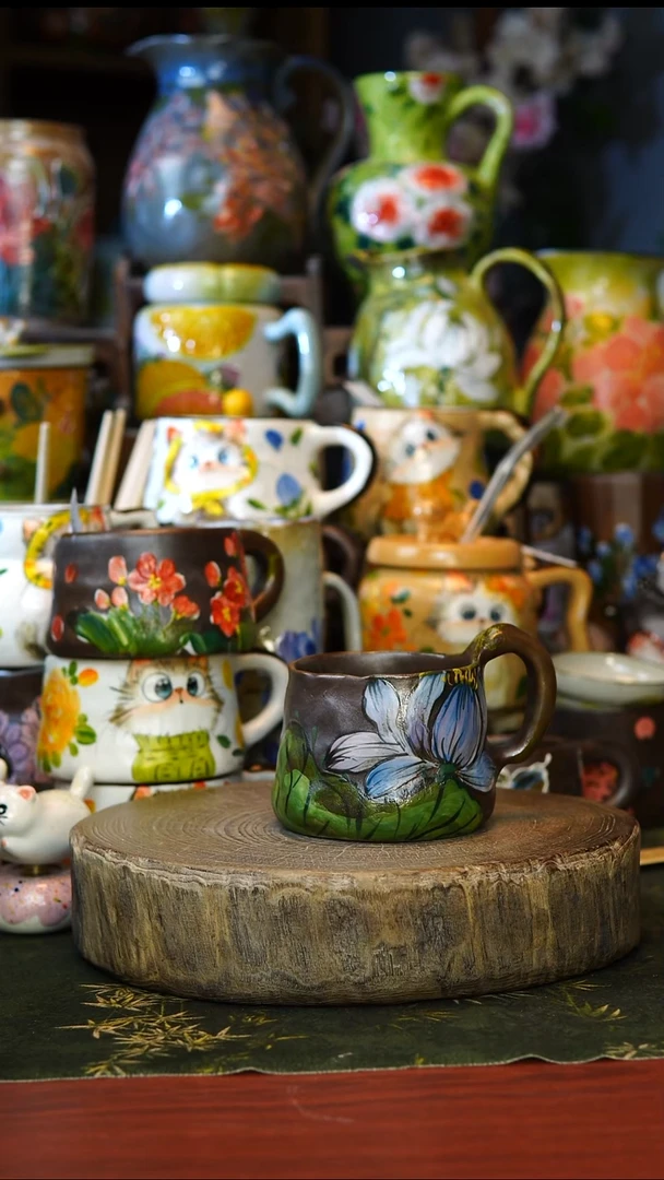 陶瓷52景德镇手工手绘釉下彩