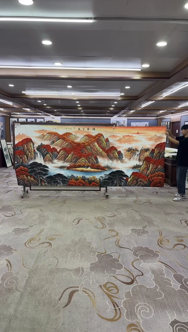 绘画绘画Y-刘雪红-大丈二-山水画