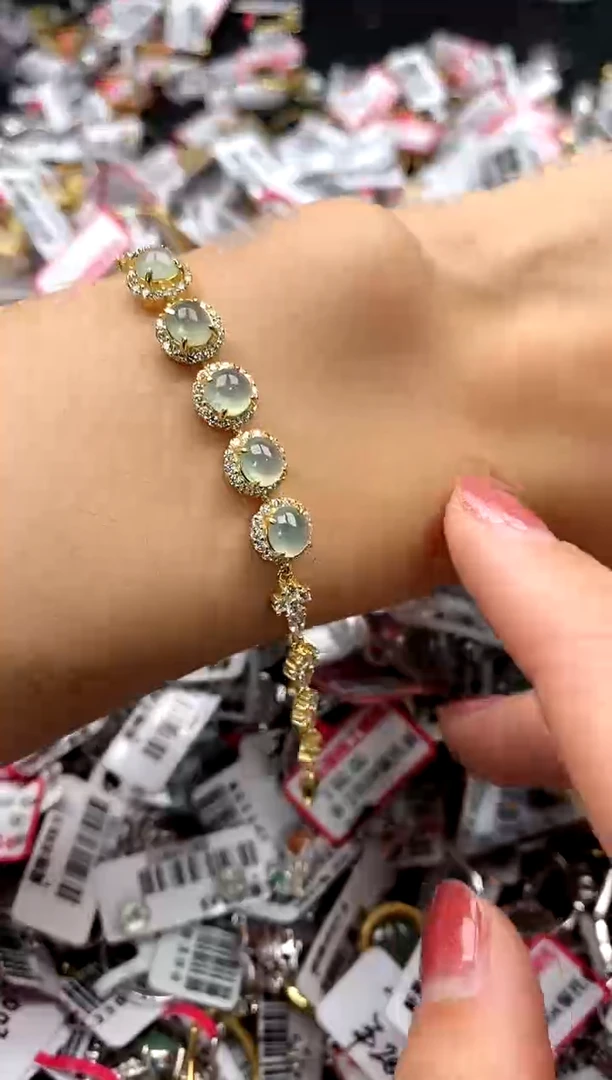 【闪购商品】翡翠戒指银S925镶嵌555555    5