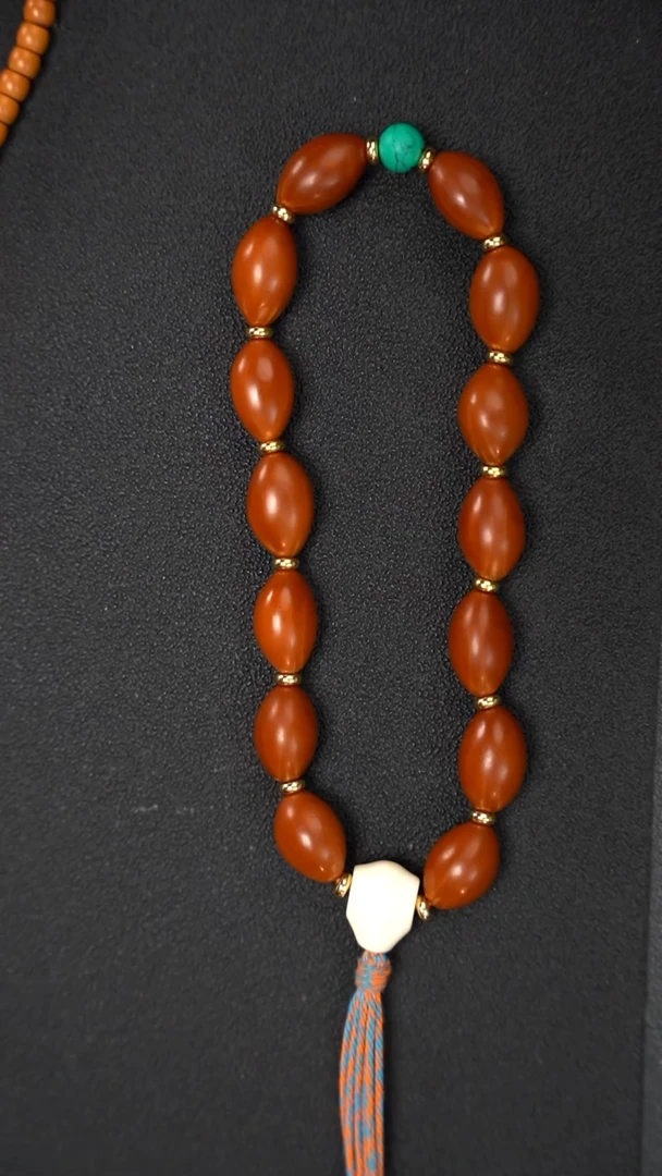 手串/手链橄榄核北****童1.2小籽红料