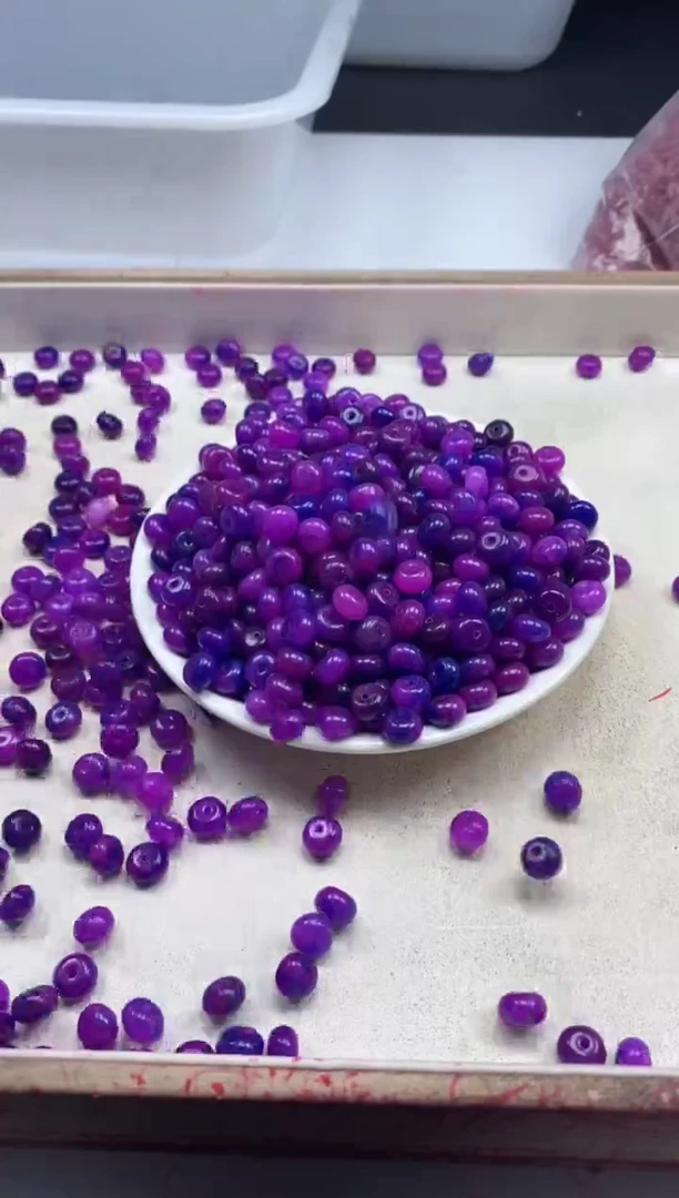 【闪购商品】玛瑙/玉髓颈饰未镶嵌w2193舒俱来算盘8*5mm*50颗