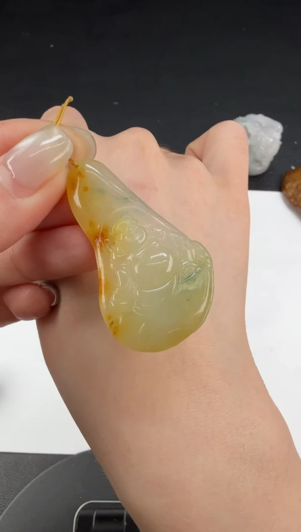 吊坠(不含链)未镶嵌翡翠翡翠饰品-201