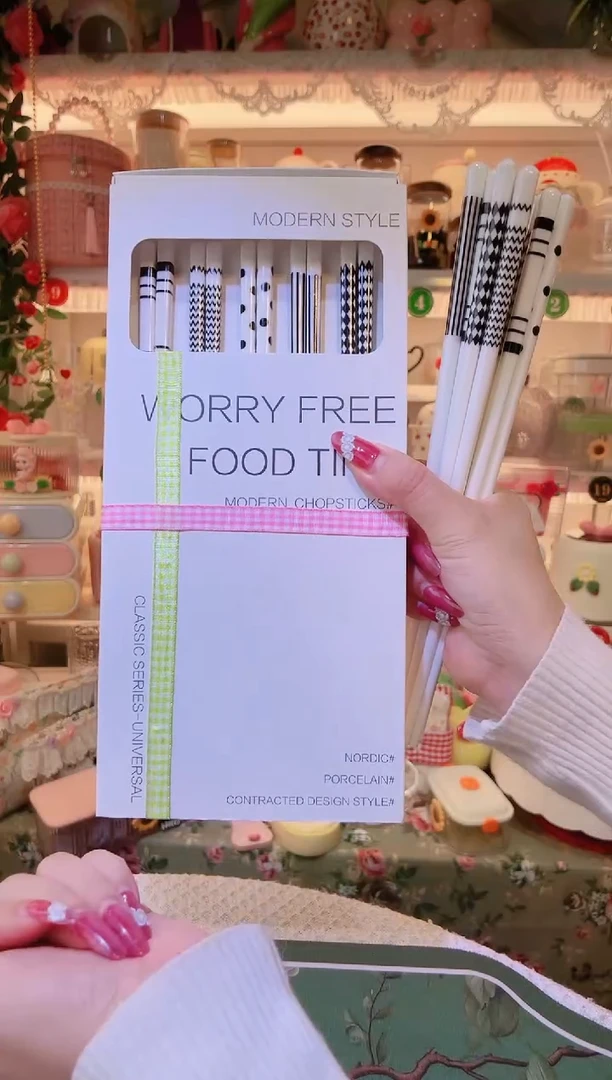 陶瓷筷5双——手工制作品质好！