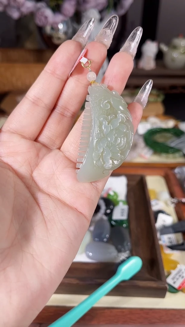 吊坠(不含链)银S925镶嵌和田玉多样性发货其一孤品默认微瑕