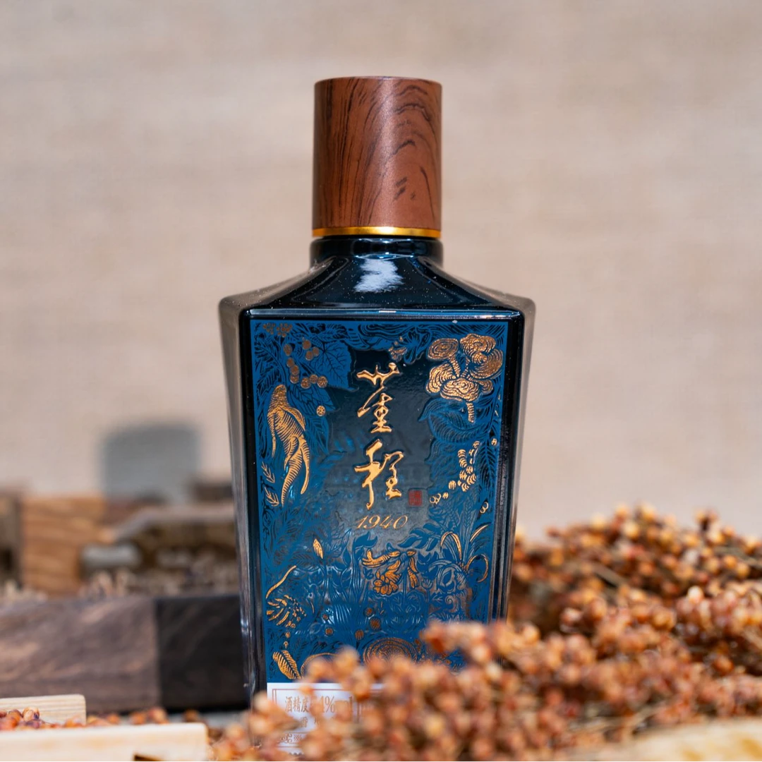 董程1940 小酒54度125ml董香型白酒163味百草入曲54度125