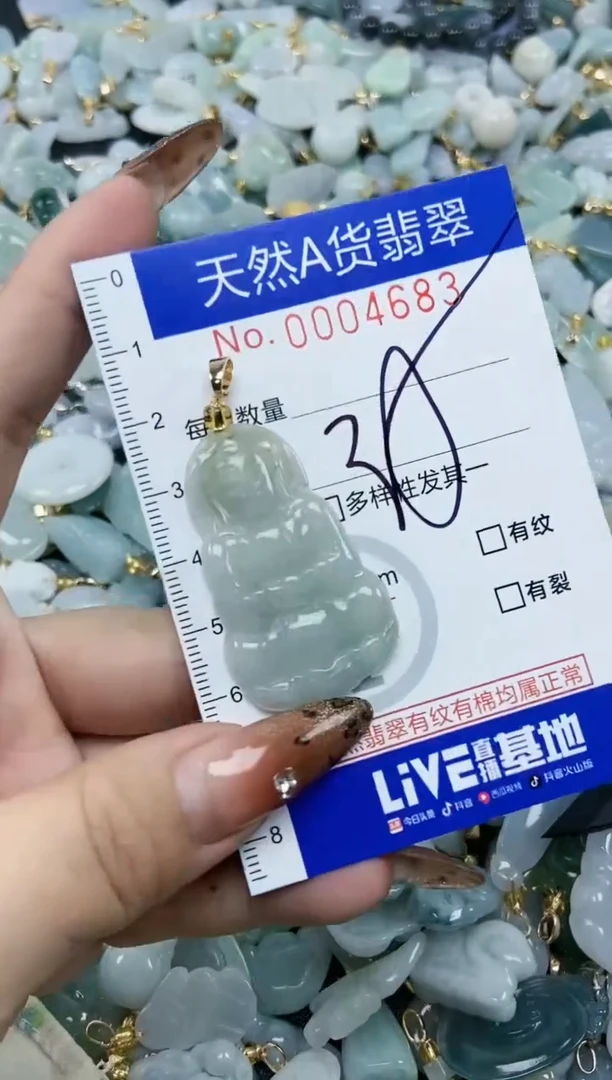 【闪购商品】翡翠颈饰未镶嵌天然A货翡翠