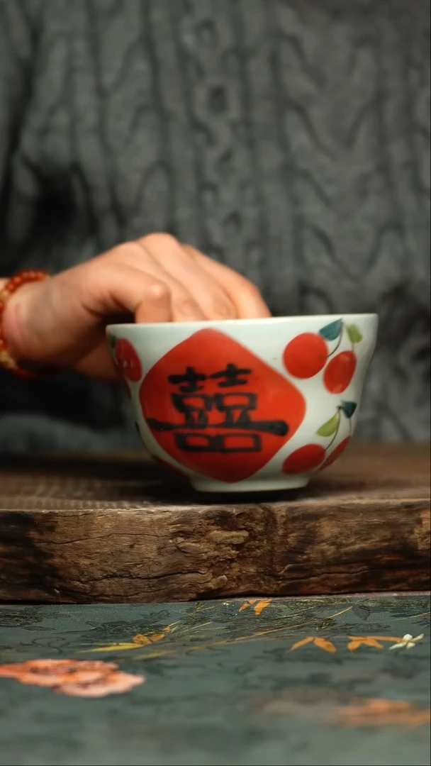 【闪购商品】杯杯釉下彩手工手绘同款陶器