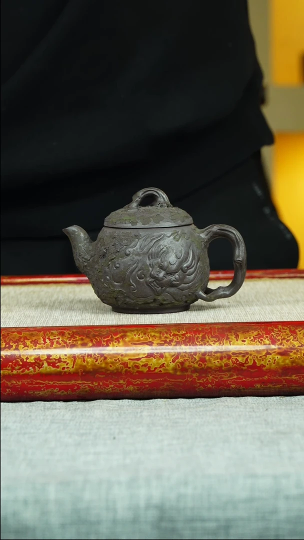 【闪购商品】紫砂茶壶隐龙供春 紫泥