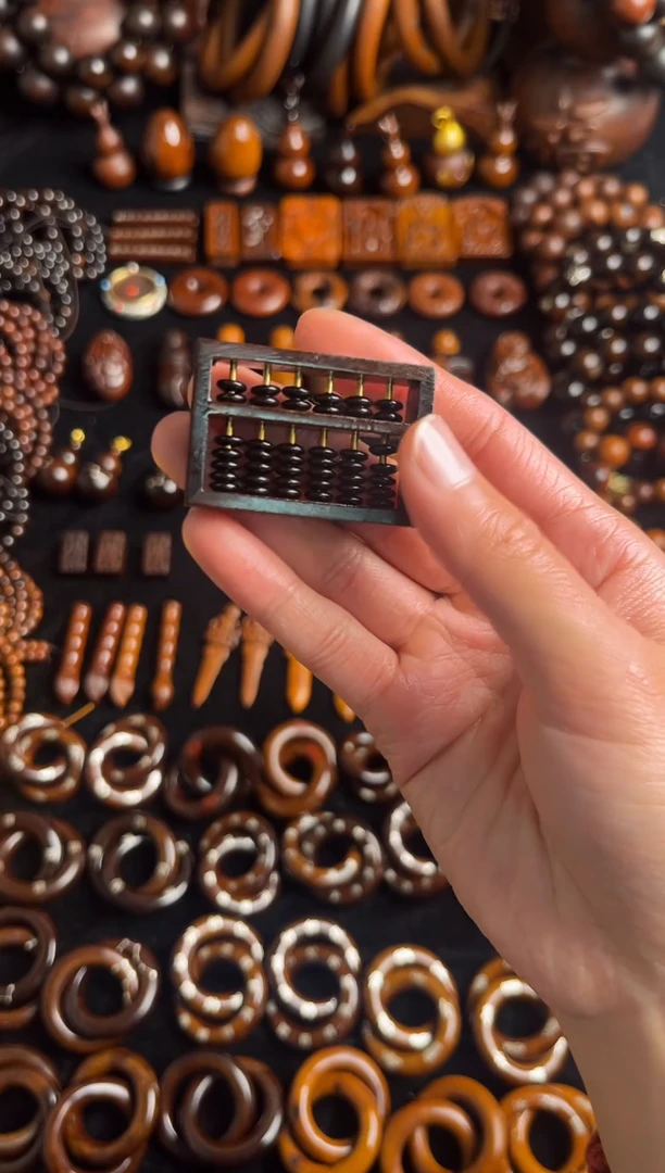 枣木雷击枣木玉化算盘