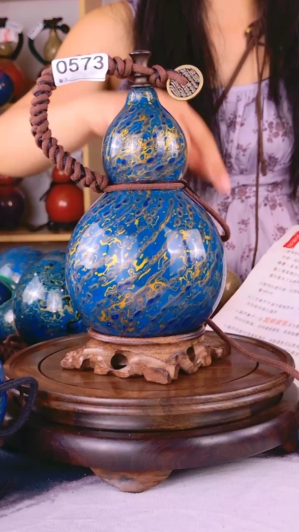 0573古法手作 大漆酒葫芦