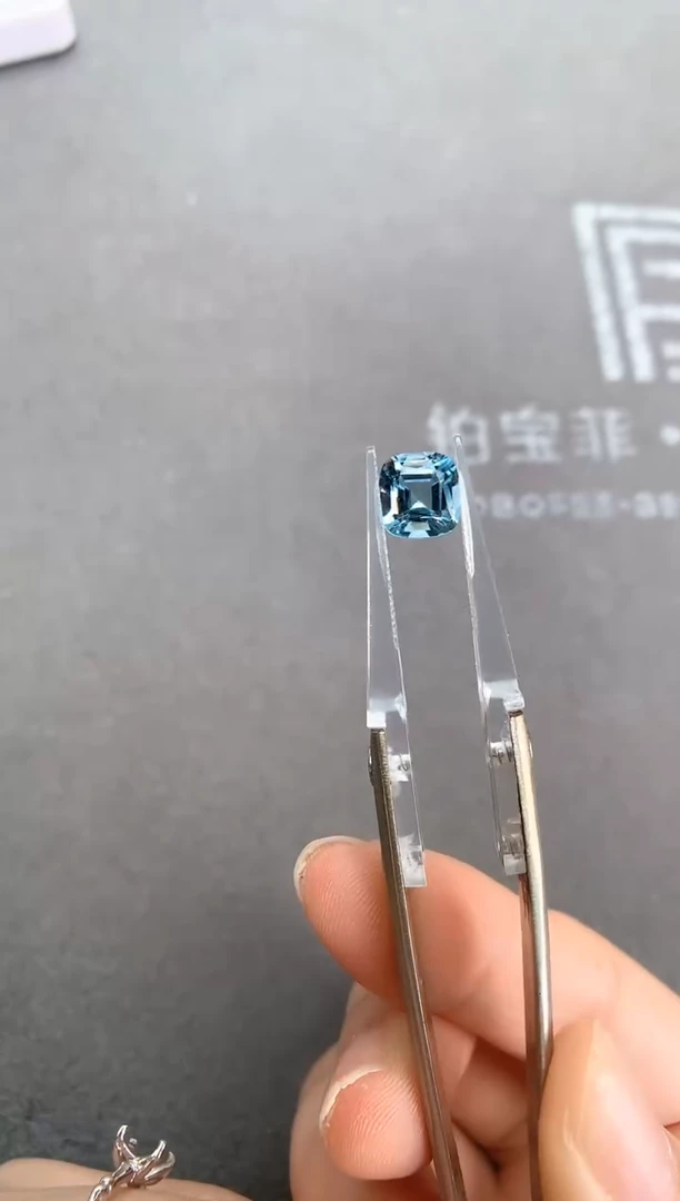 定制海蓝宝石裸石未镶嵌1.71ct 圣玛 03095