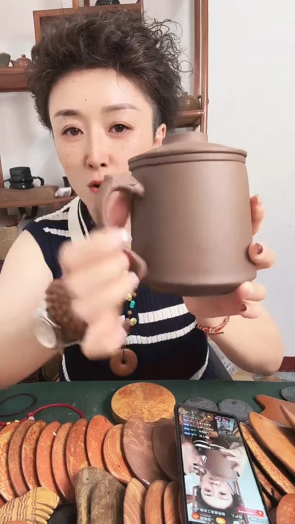 砭石砭石无色土滤芯盖杯