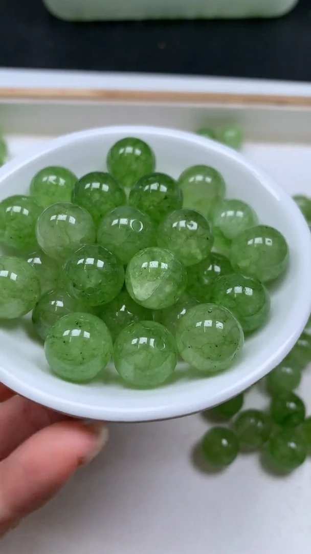 未镶嵌散珠碧玺M576 绿碧玺14mm3颗8元