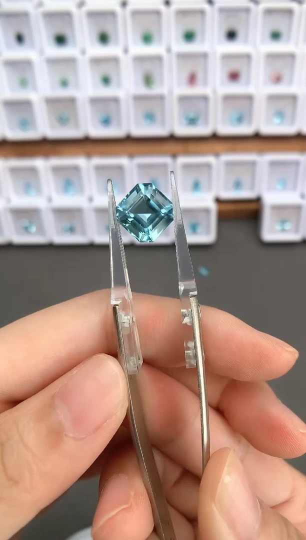 定制海蓝宝石裸石未镶嵌4.84ct 圣玛 03020