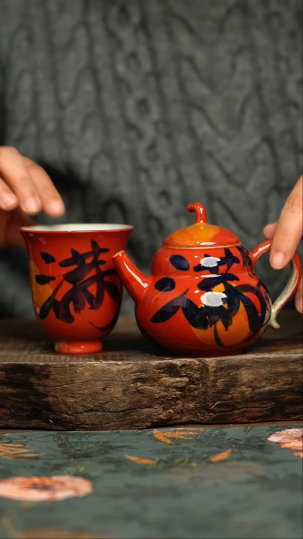 【闪购商品】杯杯手工手绘同款陶器