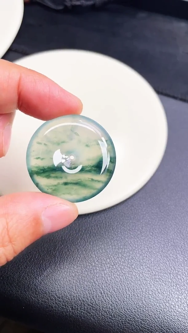 颈饰未镶嵌翡翠【61】平安扣 尺寸 32.4   6mm