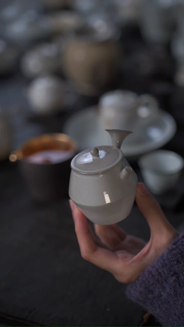 【闪购商品】壶大合小满 泽阳老师 柴烧侧把壶105ml