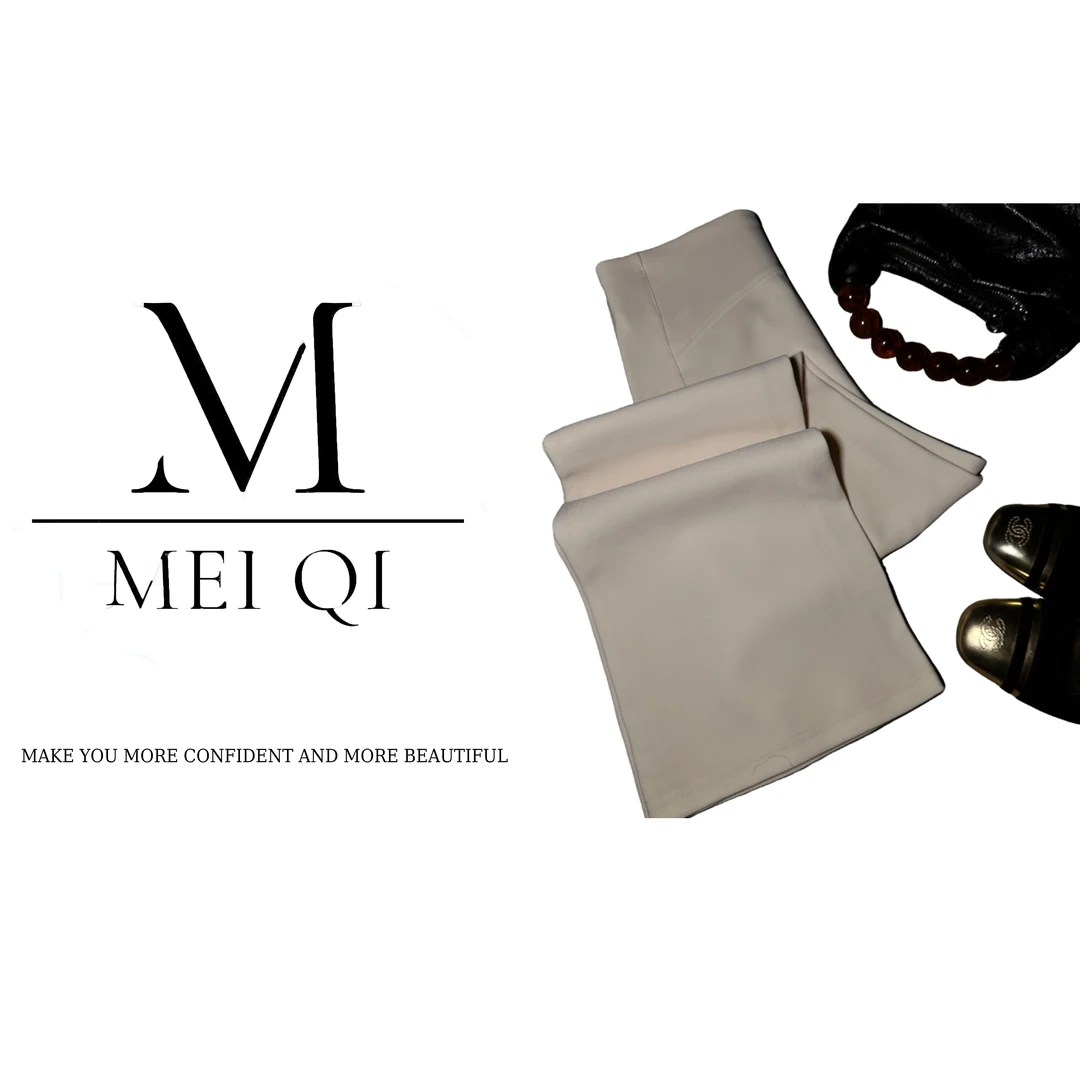 MeiQi 岛国原单！显瘦腿精 松紧腰修身长腿显腰身直筒微喇裤 A3501