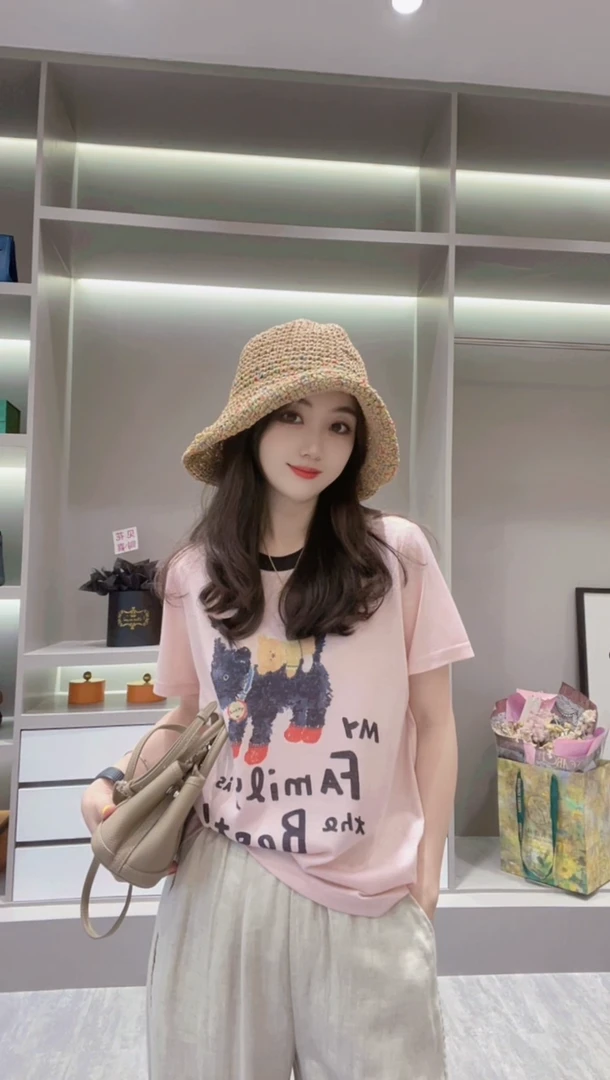 【卡通小狗】CHUN家夏款针织T恤