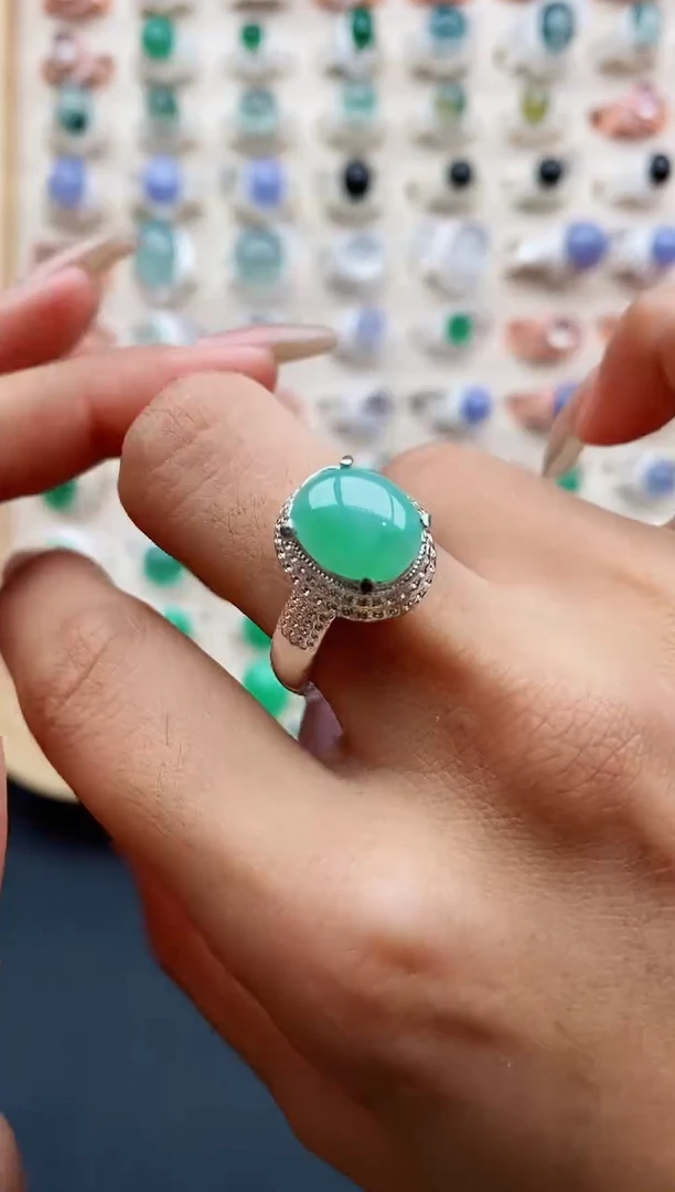 翡翠戒指未镶嵌缅甸天然A货翡翠111  7-1