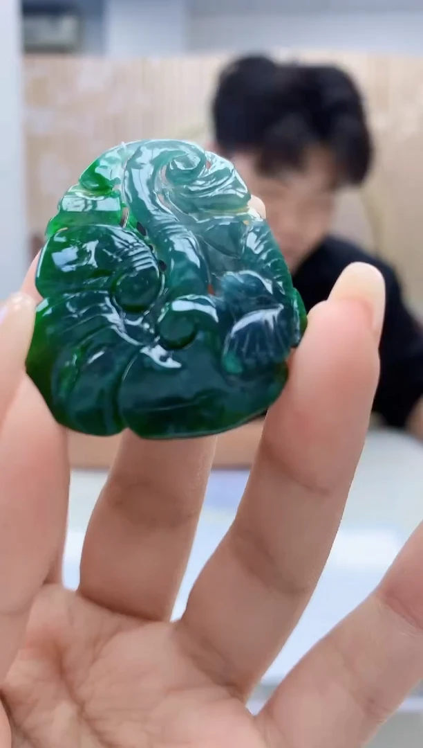 定制翡翠未镶嵌5145xx-毛货挂件20