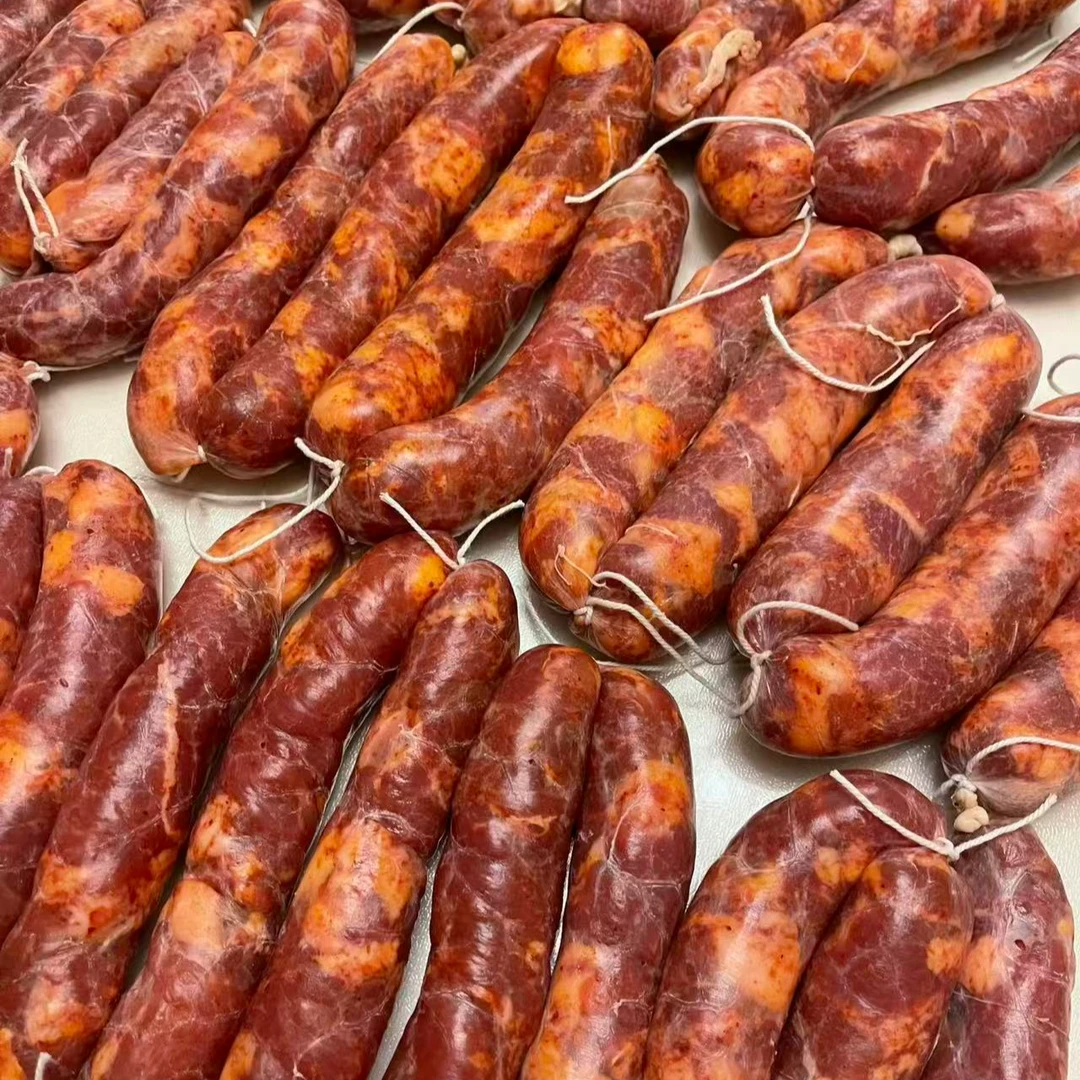 烟熏麻辣五香黑猪肉腊肠腊味