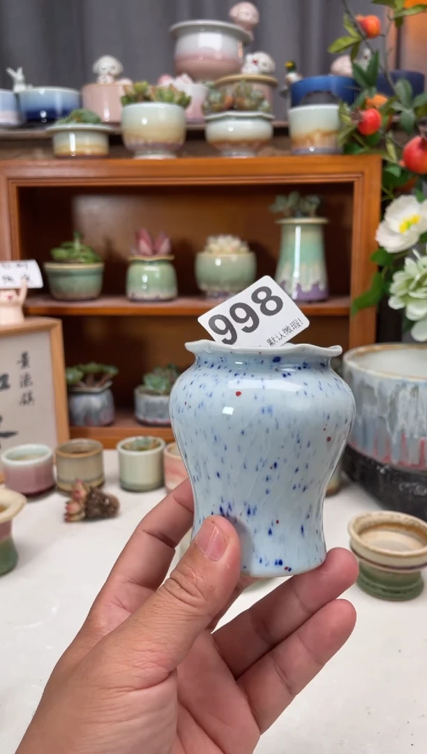 瓷片998知木小芳花盆