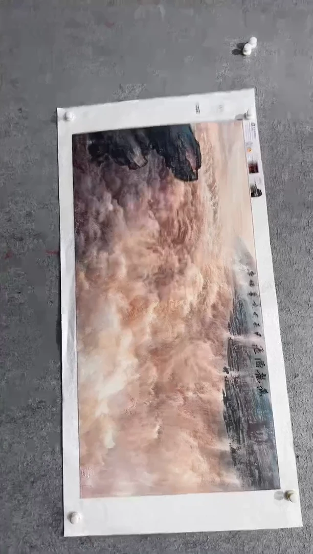 国画张传亭老师的红袍作品