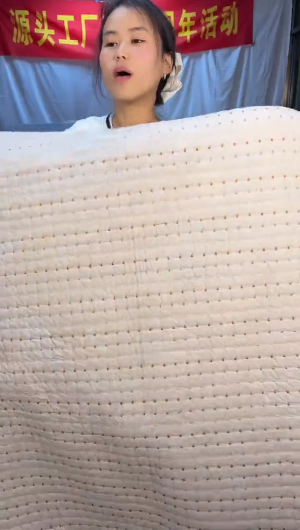 棉纯棉卡其米粒秀230*250床盖