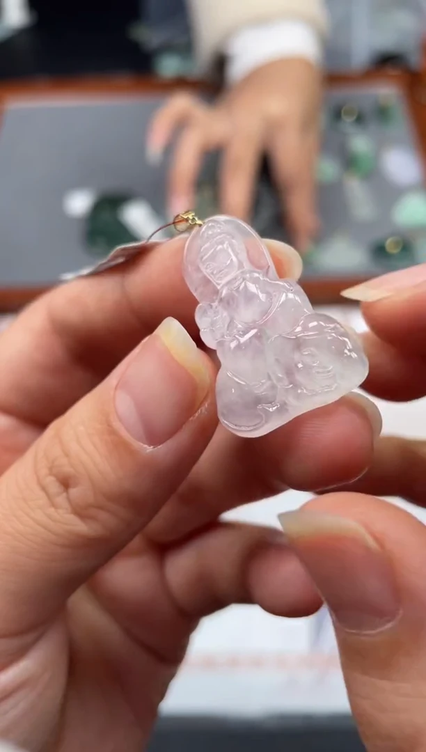 【闪购商品】定制翡翠18K金镶嵌01-18HDJT0123876