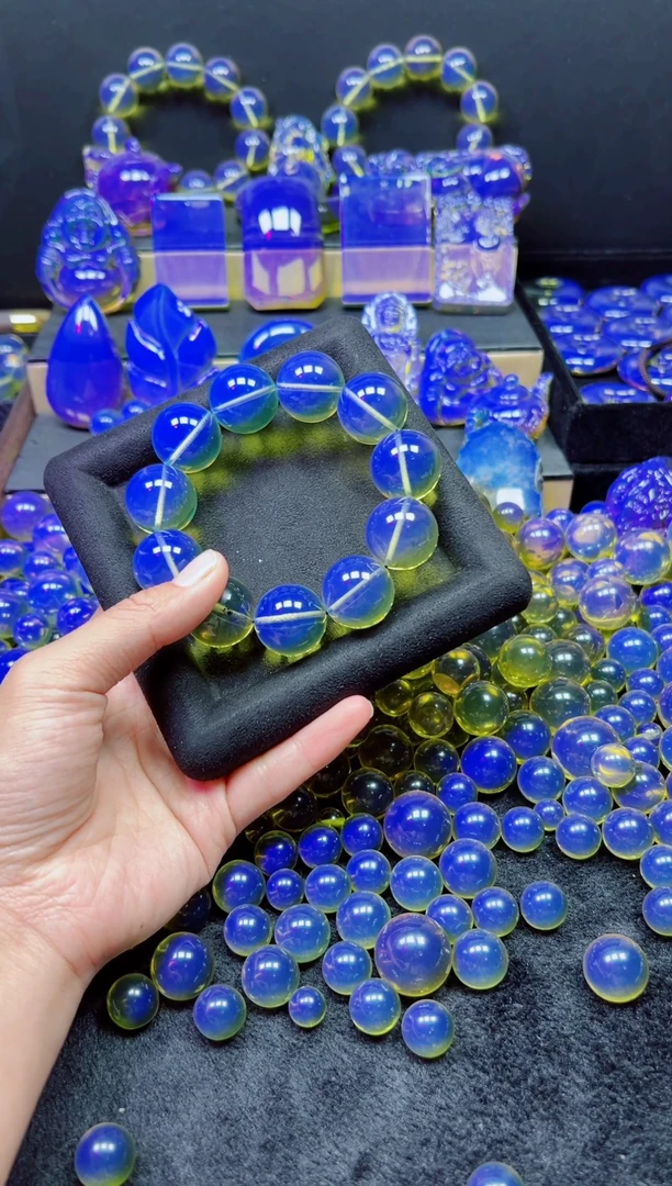 多米尼加净水蓝22m手串