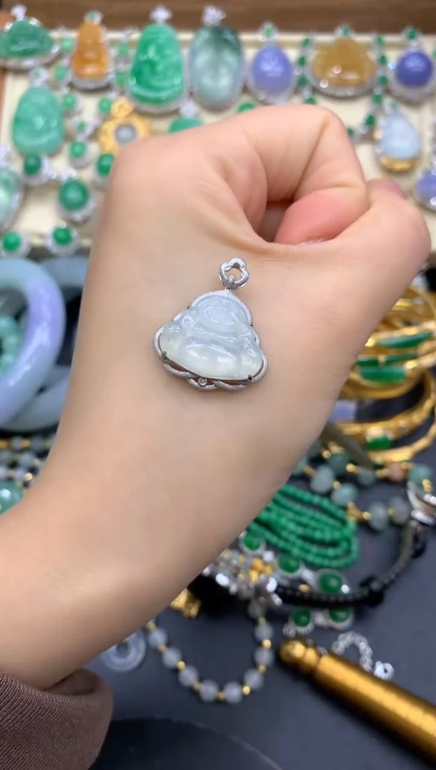 【闪购商品】翡翠颈饰18K金镶嵌211-中国好珍宝