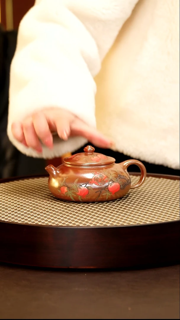 茶壶紫砂紫砂作品梅付春288