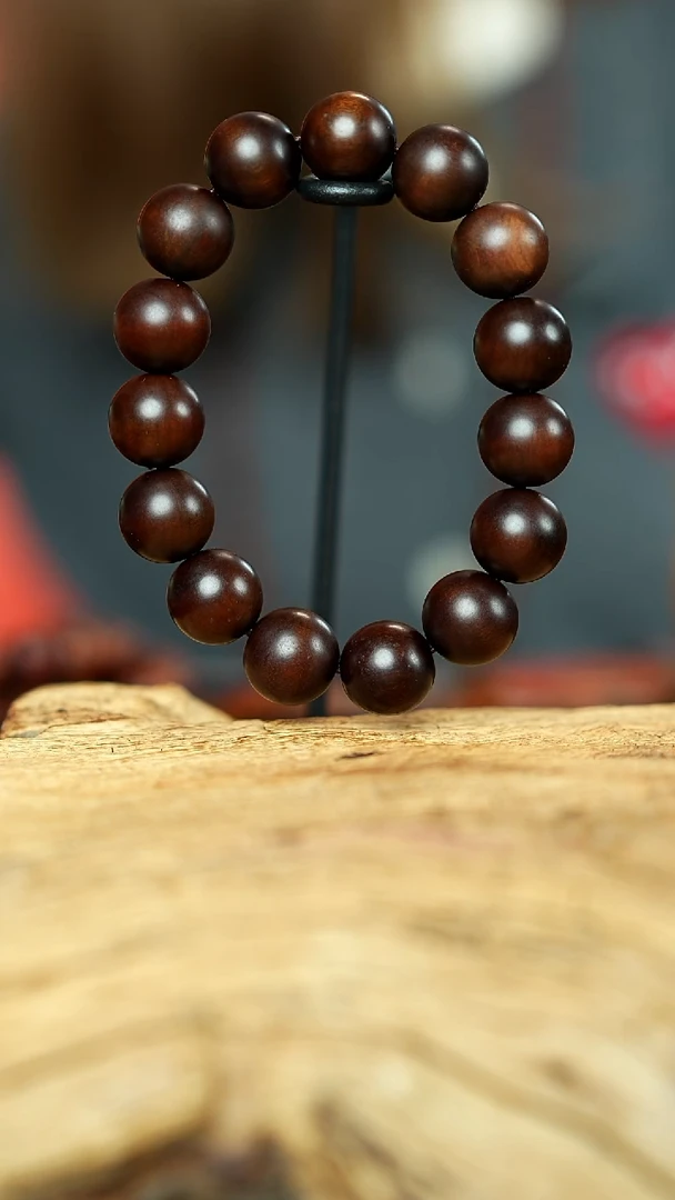 【闪购商品】木雷击枣木1.5雷心料手串