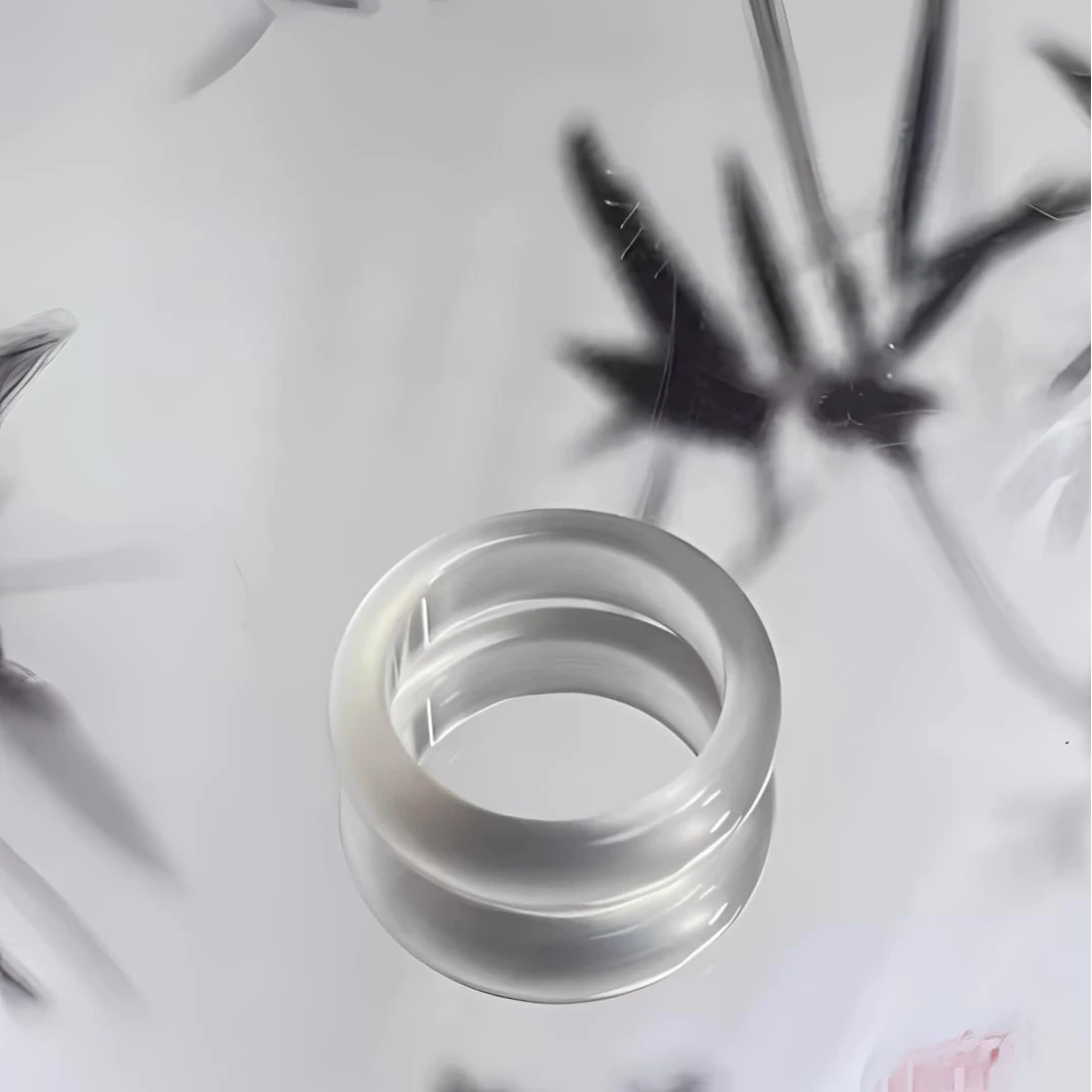 天然玉石玛瑙白月光戒圈均码都可以戴