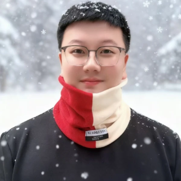 2026新款时尚拼色围脖韩版防寒保暖百搭脖套男女加绒加厚围巾